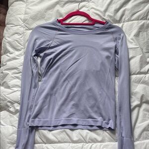 Lululemon Athletica Light Purple Long Sleeve Top